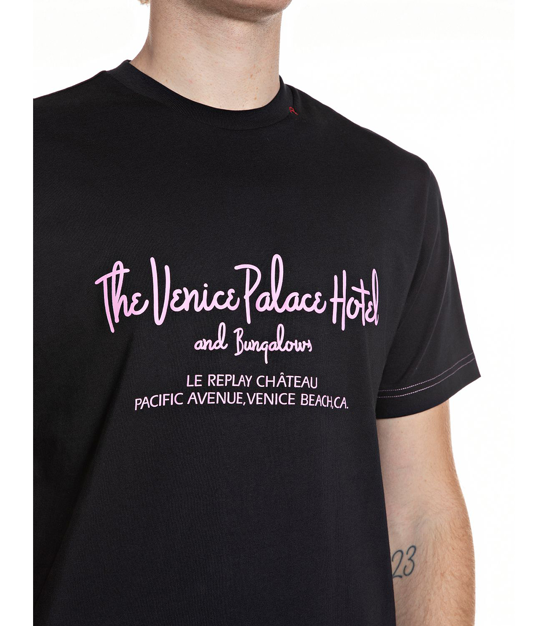 ヘビーコットンジャージーVENICE Tシャツ 詳細画像 ブラック 3